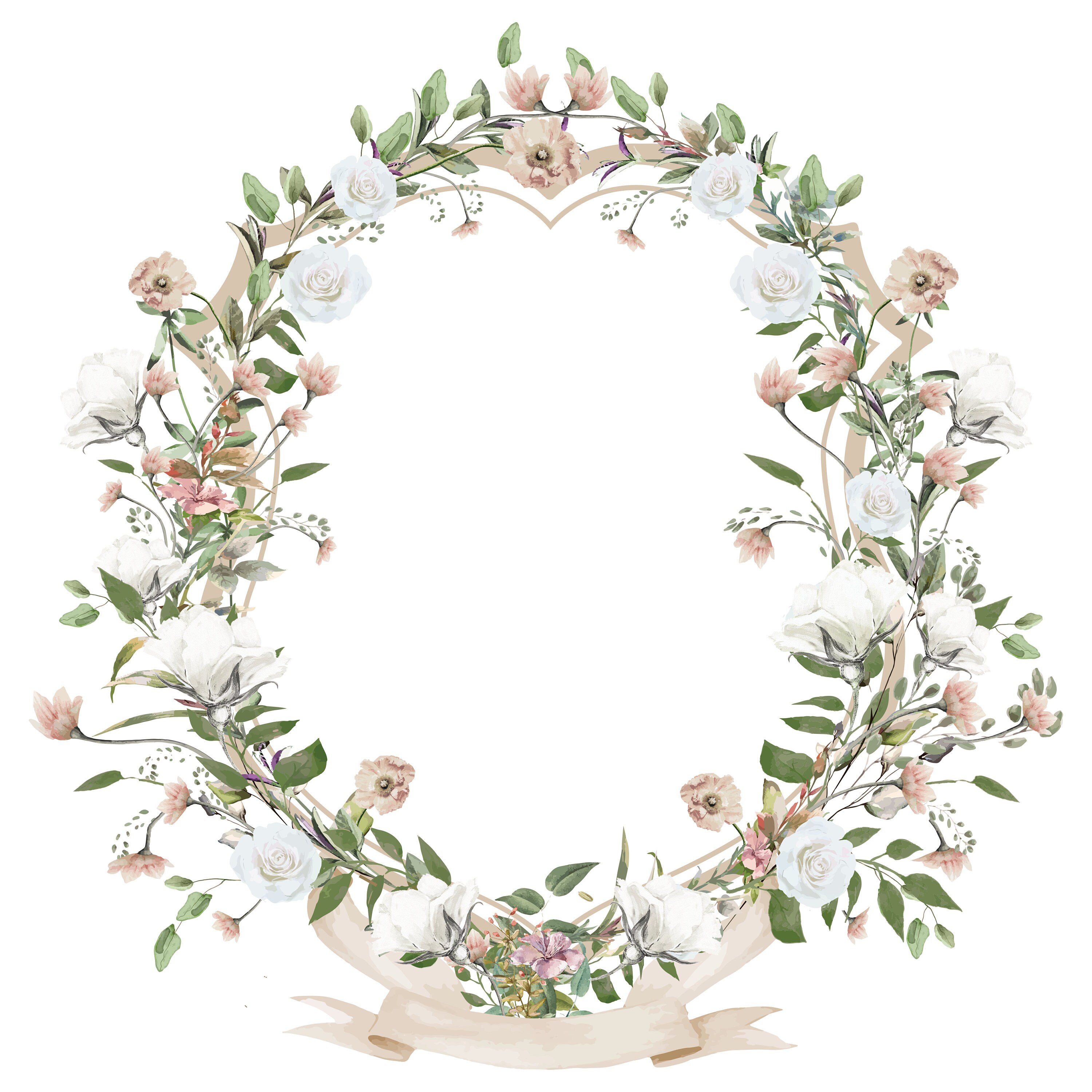 Digital Printable Crest I Wedding Crest I Watercolor Crest I - Etsy