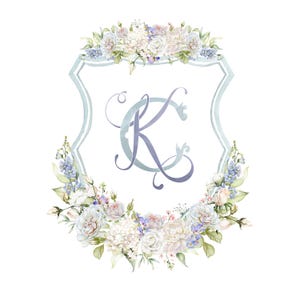Blason de Mariage Personnalisé en Aquarelle | Monogramme Sur-Mesure | Papeterie Événementielle