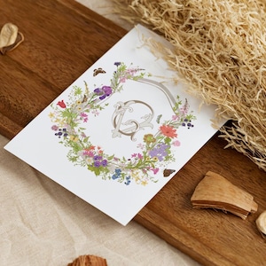 Blason de Mariage | Blason Aquarelle | Blason Fait Main | Papeterie de Mariage Numérique
