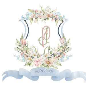 Faire-part Mariage Aquarelle Personnalisé | Fleurs Peintes Main | Thème Jardin Romantique | PDF Imprimable