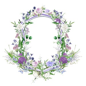 Blason de Mariage | Blason Aquarelle | Blason Fait Main | Papeterie de Mariage Numérique