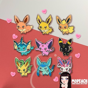 PKMN Eevee Enamel Pins