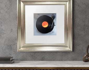 Pewter Gold Frame for Samsung Music Frame – 18.4"x18.4" Decorative Wall Mount Cover – Foil Finish Art Frame (Frame Only)