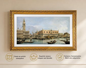 Gold TV Frame,Custom Gold TV Frame,Compatible with all Brands,Frame for Samsung Tv 2017-2026,Decorative TV Frame,Handmade Tv Frame