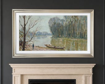 Antique Pewter frame for samsung frame TV 2021-25&pro,Dark Nickel Brushed frame,samsung frame tv frame