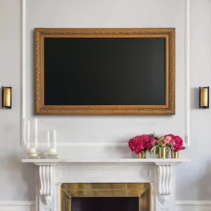Frame tv-lijst, tv-frame op maat gemaakt merk, houten tv-frame (Tv-frames, handgemaakt tv-frame)