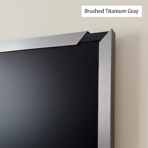 Handgemaakte Samsung-frame tv-ring, geborsteld titaniumgrijs tv-frame, tv-frame frame, frame voor tv, frame voor tv 43,50,55,65,75,85