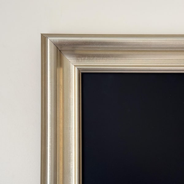 Moldura para TV Samsung Frame, moldura para TV personalizada, moldura de madeira para TV, molduras para TV Frame, moldura para TV feita à mão, moldura em estanho antigo, moldura em níquel escuro escovado