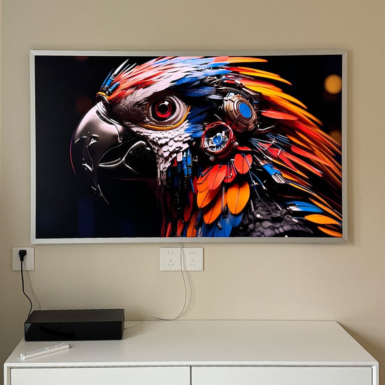 Sangsung Frame TV Handmade Bezel ,brushed Silver TV Frame, Frame Tv