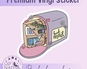 Stickers - book mail | handmade stickers | Gift for book lovers | Vinyl Stickers | Stickers for book journal