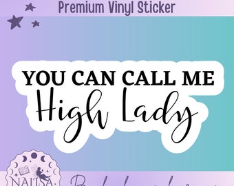 Sticker High Lady | Offiziell lizenzierter Sarah J. Maas Sticker | ACOTAR series | Geschenk für Buchliebhaber | City of Starlight