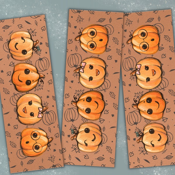 Lesezeichen Cute little Pumpkins | Lesezeichen Herbstliebe | Lesezeichen Kürbisse | Lovely Autumnal Things | Bookish Merch | Cozy Season