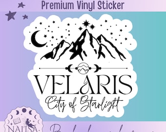 Sticker City of Starlight | Offiziell lizenzierter Sarah J. Maas Sticker | ACOTAR series | Geschenk für Buchliebhaber | Velaris