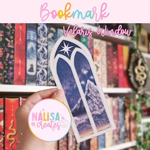 Aggiungi ai segnalibri Velaris Window | Regalo per gli amanti dei libri | fatto a mano con carta | Tribunale della Notte | Merchandising libresco | ACOTAR | Sarah J. Maas