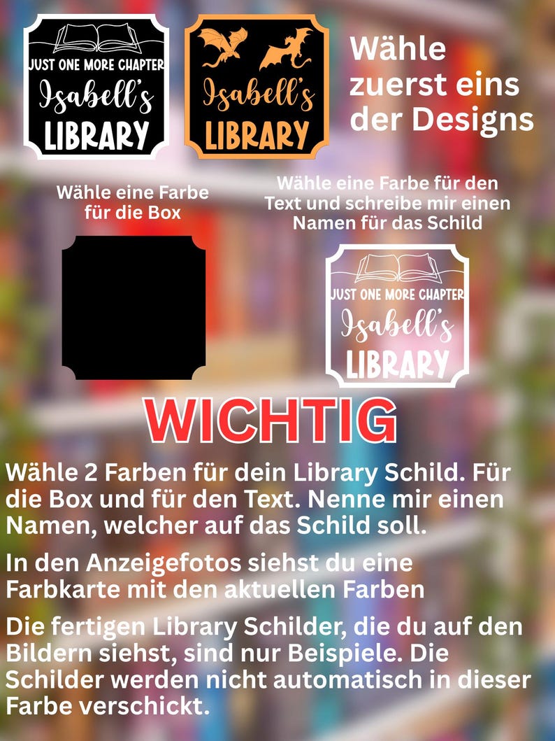 Library Sign – Bookshelf Decor for Bookworms | Gift for Book Lovers ...