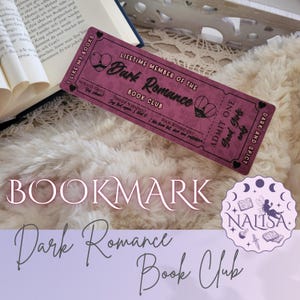 Segnalibro | Club del libro del romanticismo oscuro | Regalo per gli amanti dei libri | segnalibri di carta fatti a mano | segnalibro lettori oscuri