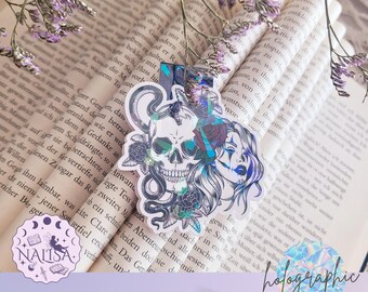 Segnalibro Dark Romance In Metallo Con Nappa - Regalo Per Lettori - Foto 6