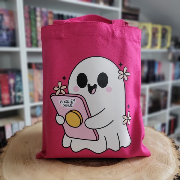 Buchtasche - Bookish Girlie | Geschenk für Buchliebhaber | Buchhülle für Bücher | Tasche für Bücher, E-Reader und Tablets | bookish merch