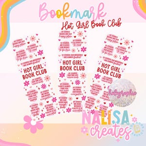 Aggiungi ai preferiti Hot Girl Book Club | Segnalibro olografico | Scintillante e scintillante | Regalo per gli amanti dei libri | Fatto a mano