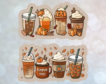 Sticker 'Pumpkin Spice Latte' | bookish sticker | Geschenk für Buchliebhaber | Vinyl Sticker | Sticker für Buchjournal | Herbststicker