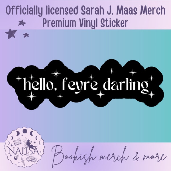 Sticker Feyre Darling | Offiziell lizenzierter Sarah J. Maas Sticker | ACOTAR series | Geschenk für Buchliebhaber | bookish sticker