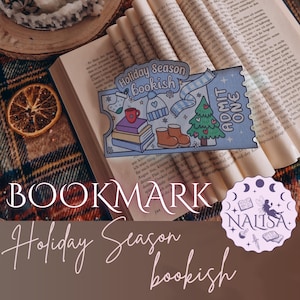 Aggiungi ai segnalibri le festività natalizie | Regalo per gli amanti dei libri | fatto a mano in carta | segnalibro libresco natale | segnalibro invernale