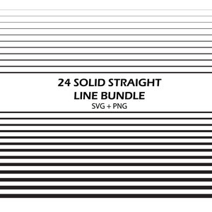 Solid Straight Line SVG Bundle Straight Lines in Different Strokes SVG ...