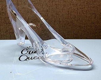 Sofullue Princess Clear Glass Slipper Imitation Crystal