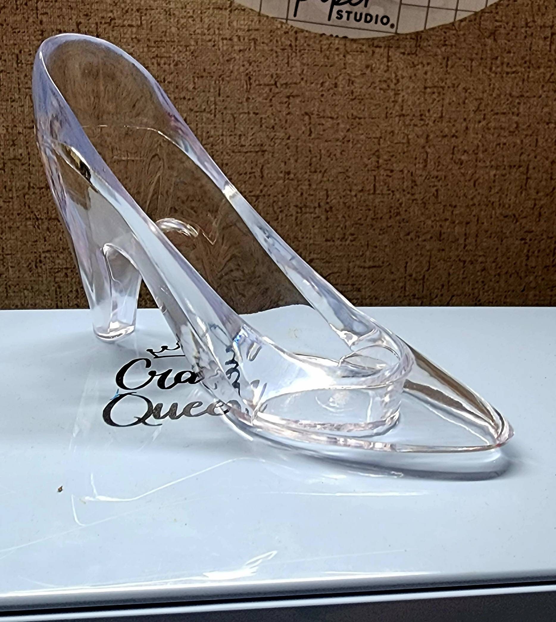 Brook Sexy Clear High Heel Platform Pumps Cinderella Costume Glass Slipper  Shoes | eBay