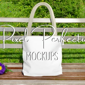 Beige Handle Tote Bag, AOP Tote Bag Mockup, Printify Mockup, AOP Tote Bag Mock Up, All Over Print Tote Bag, Mock Up Bag, MWW Tote Bag