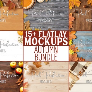 Flatlay Mockups, Autumn Bundle, Add Your Own Products, Digital Background, Product Photography, Stock Images, Fall Backdrops for Products