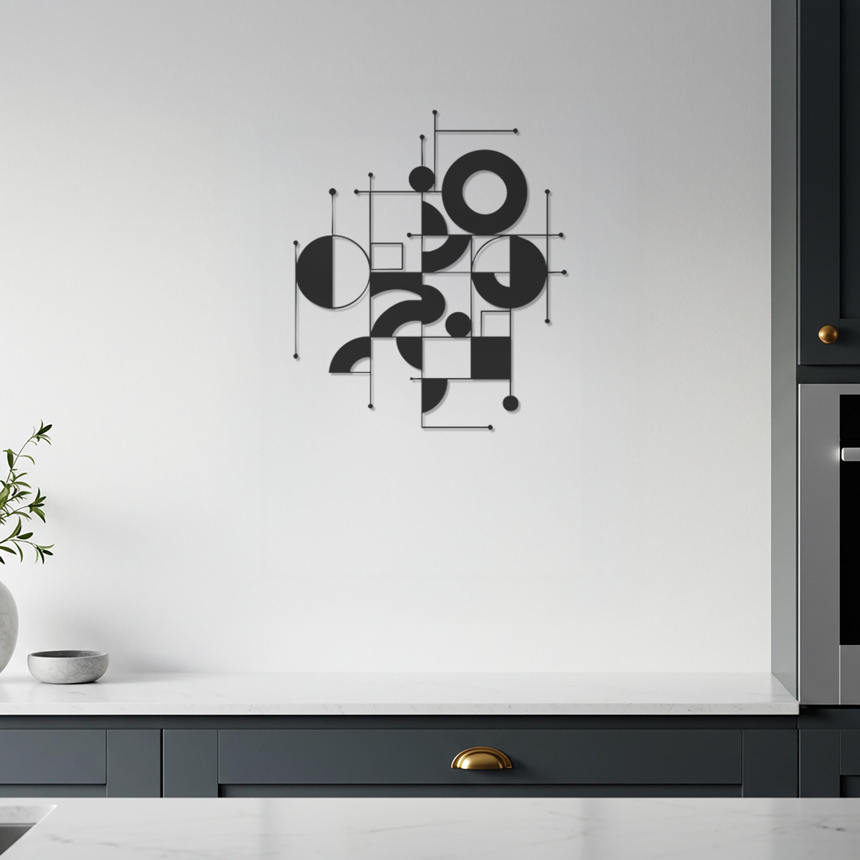 Beautiful view of Abstract Textured Geometric Wall Hanging Ideas