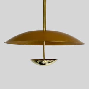 Handmade Brass Chandelier with Indian Gold Color Shade - Brass Chandelier Light Fixture