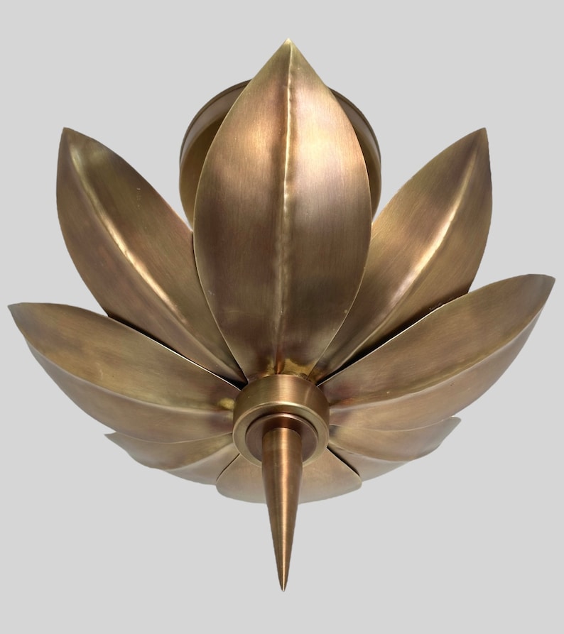 HOMEDECORARTEFACTS Lotus Flush Mount Light Fixture - Thumbnail 3