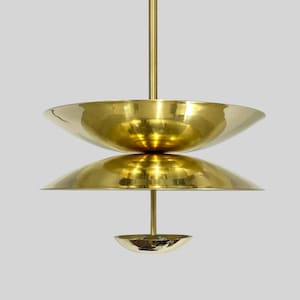 Vintage Style 2-Light Brass Chandelier With Brass Finish - Unique Home Decor Lighting