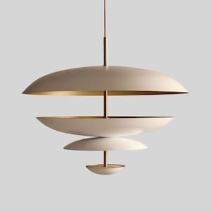 24 Inch Unique Metal & Brass Chandelier Light - Handcrafted Home Decor light fixture