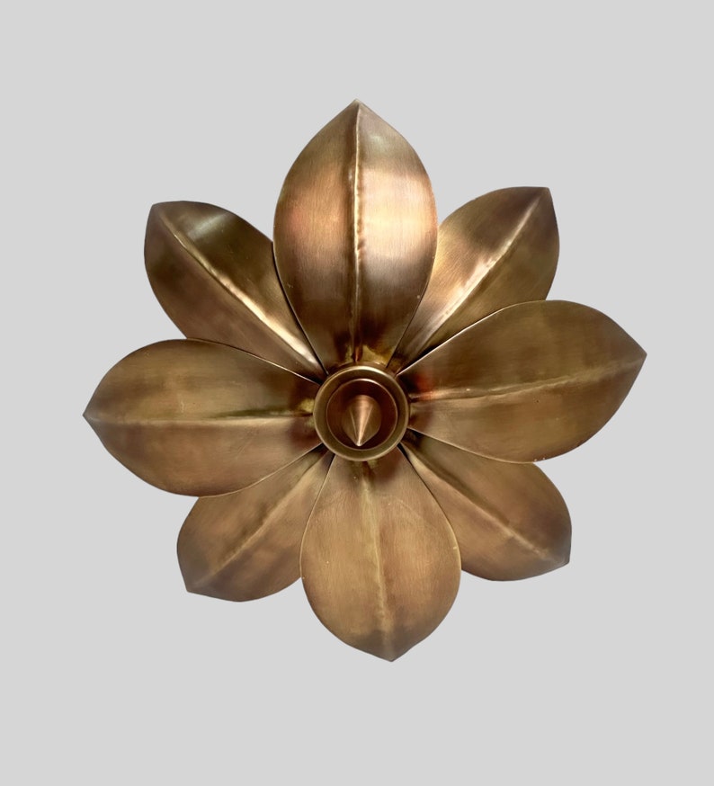HOMEDECORARTEFACTS Lotus Flush Mount Light Fixture - Thumbnail 2