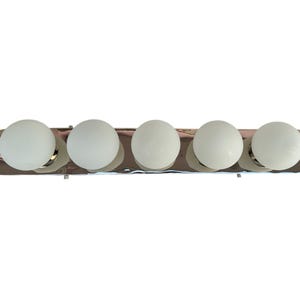 Pure Brass Chrome Finish Vanity Light with Milk Glass Shade – Elegant Wall-Mounted Bathroom Fixture - Customized Bathroom Lamp.