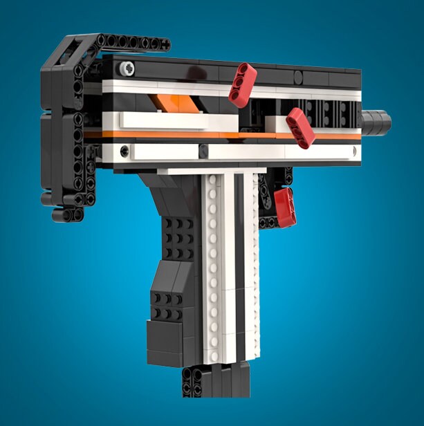 MOC310 Mini Uzi Toy Gun Bricks Etsy UK