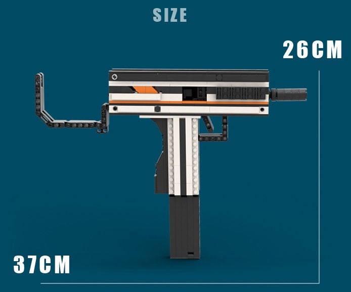 MOC310 Mini Uzi Toy Gun Bricks Etsy UK