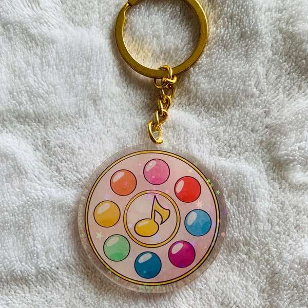 Porte clés holographique Magical doremi