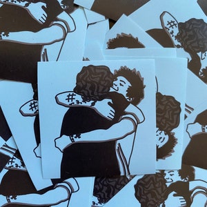 Le Larry Hug - paquet de 6 autocollants