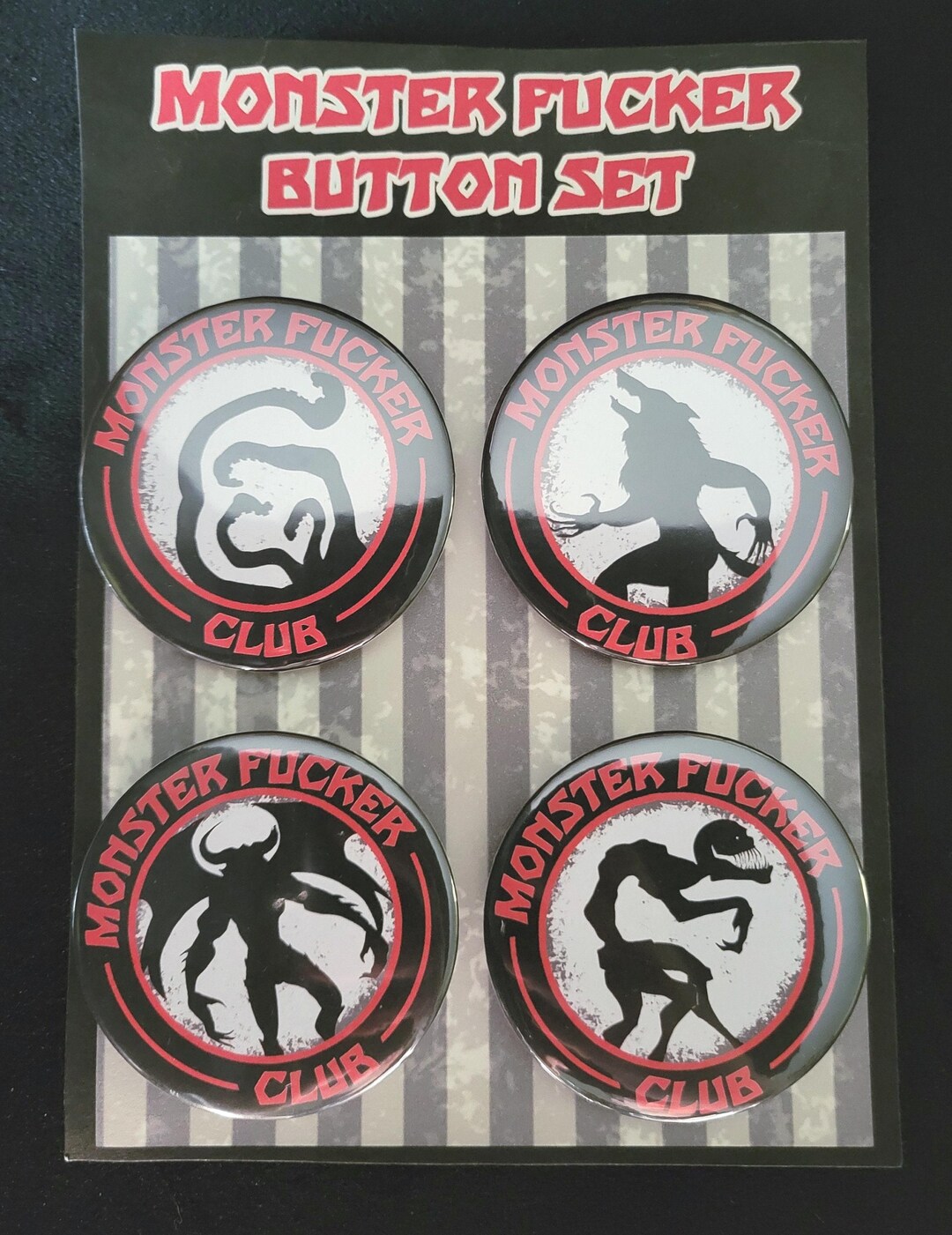 Monster Button Designs Monster F***er Button Pack - Etsy