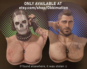 Tiddy Mousepads Call of Duty: MW2 Simon "Ghost" Riley and Johnny "Soap" MacTavish