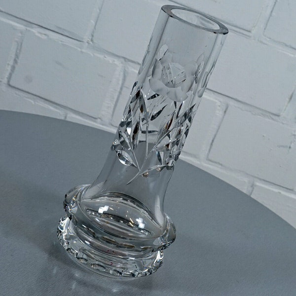 Lead Crystal Vase Etsy UK