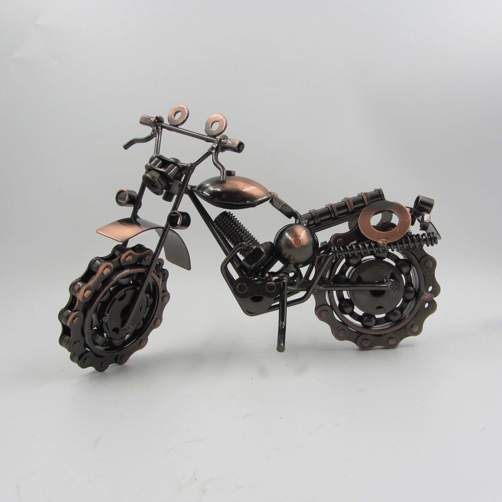 Metall Skulptur Motorrad Muttern Schrauben Modell Diecast Fahrzeuge 
