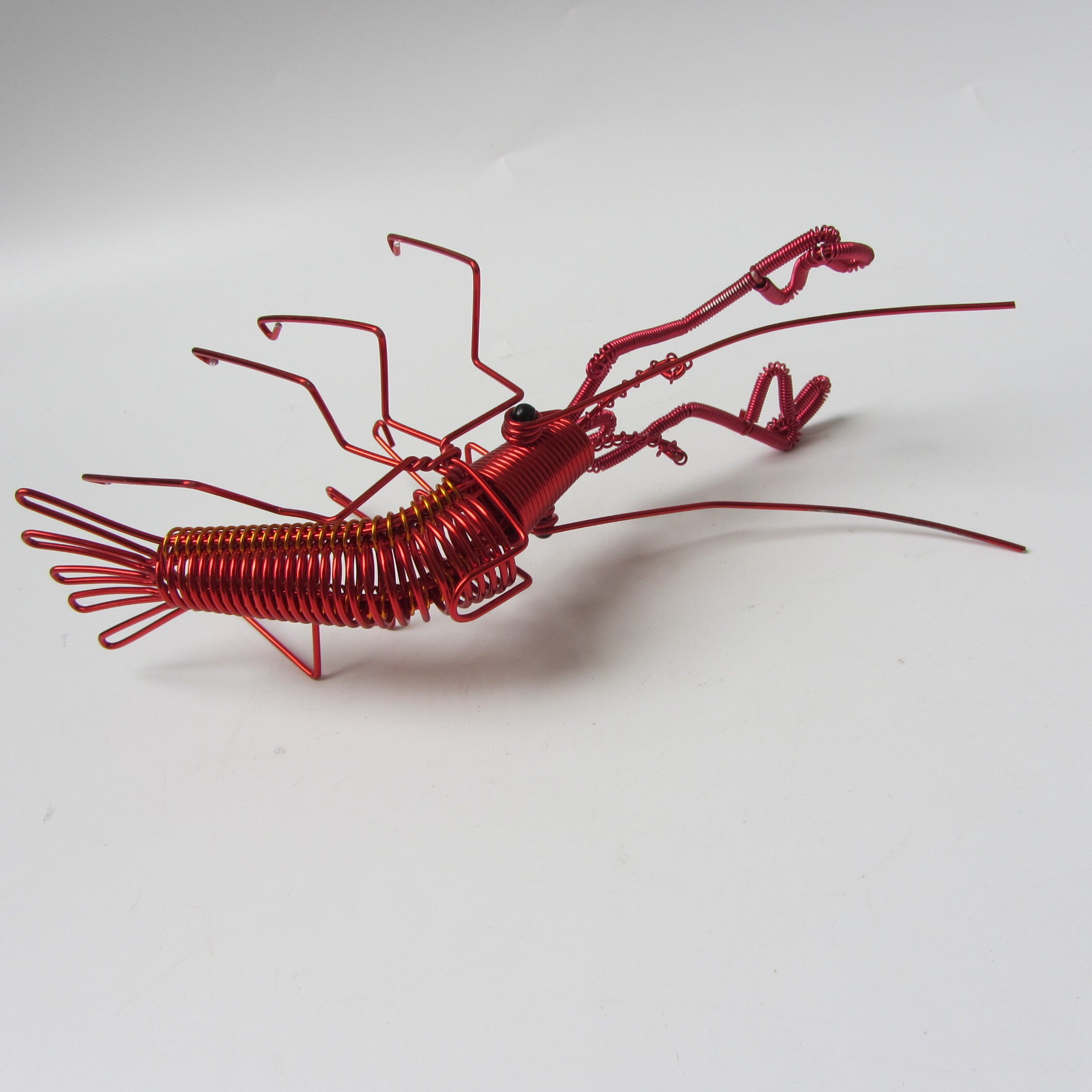 VTG Aluminum Steel Wire Art Wire Lobster Crawfish Shrimp Home Table