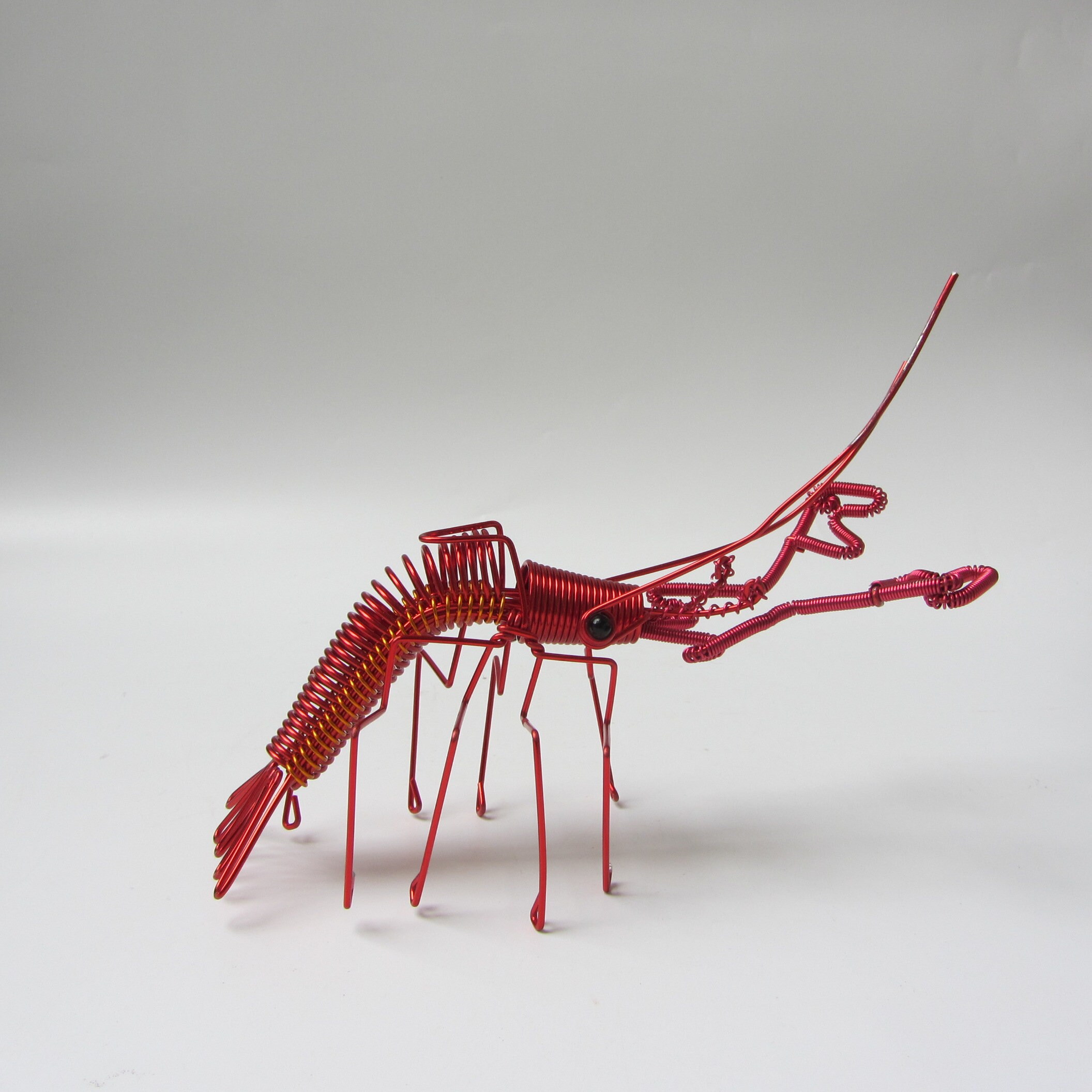 VTG Aluminum Steel Wire Art Wire Lobster Crawfish Shrimp Home Table