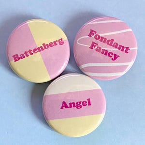 Distintivi per torta: Angelo, Battenberg, Fondant Fancy