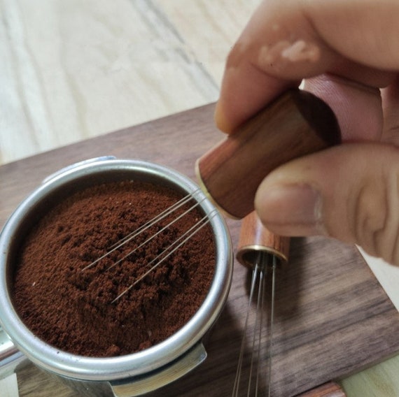 Stainless Steel Coffee Powder Tamper Espresso Powder Stirrer Distributor  Leveler WDT Tools Cafe Stirring Barista Accessories